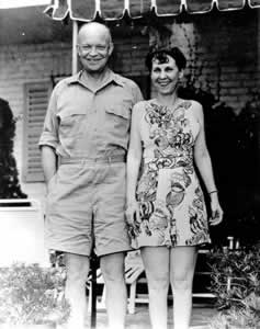 President and Mrs. Dwight D. Eisenhower at the renouned Cloister, on Sea Island, following WWII. Photo courtesy of Sea Island Company.