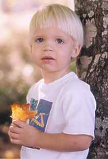 My nephew Eric doing some deep thinking.