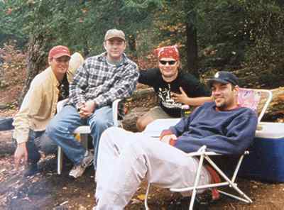 Da boyz camping on Tray Mountain, GA.