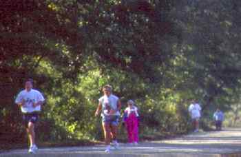 Cochran Shoals fitness trail in the Chattahoochee River National Recreation Area. Photo by Richard T. Bryant. Email richard_t_bryant@mindspring.com.