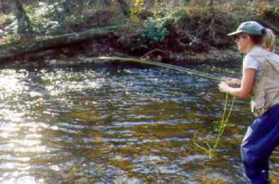 Increasing water temperatures, pollution, and development in the Chattahoochee watershed  threaten the trout fishery and anglers’ ability to enjoy river recreation. Photo by Richard T. Bryant. Email richard_t_bryant@mindspring.com.