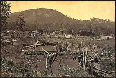 Front view of Kennesaw Mountain, 1865, by George Barnard.