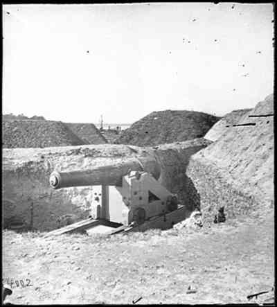 Gun at Fort McAllister.