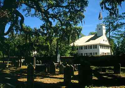 Midway Church was built by Puritans in 1792. 