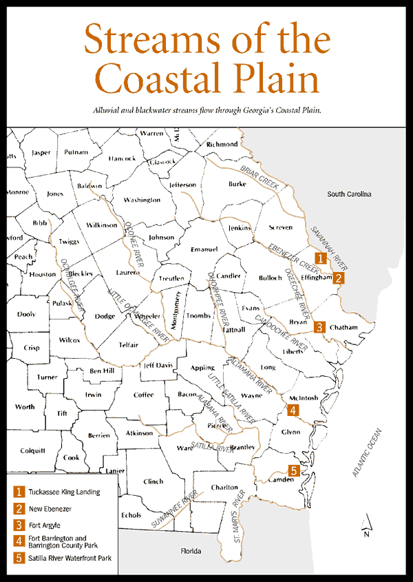 coastal plains map