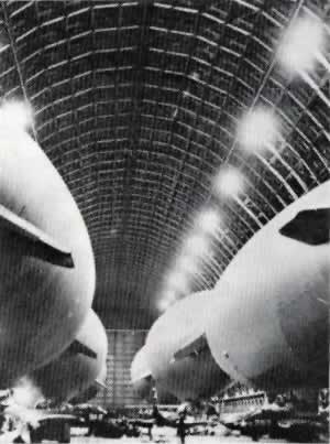 Inside a Glynco hangar.