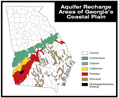 Aquifer Recharge Areas of Georgia's Coastal Plain