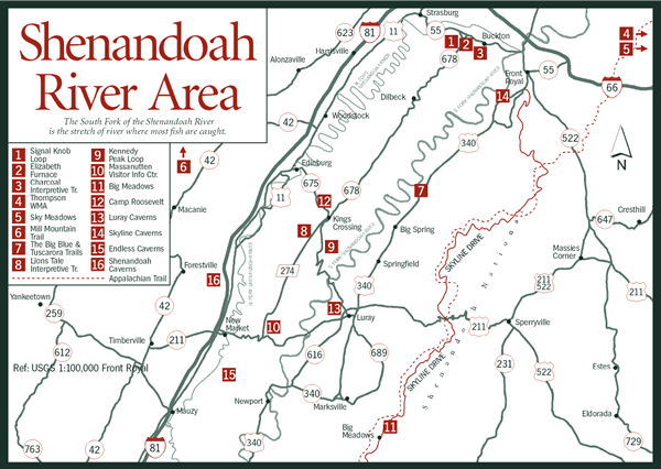 Shenandoah River Map